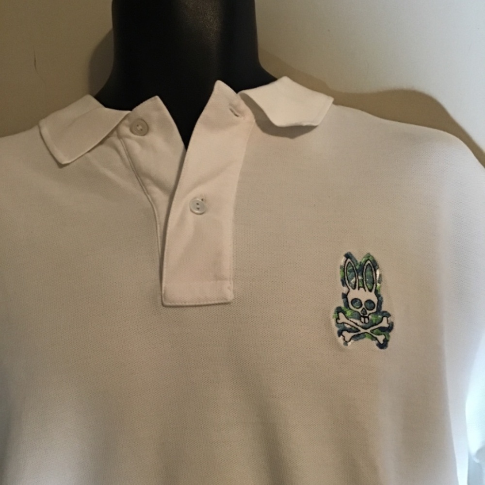 😎#245, Psycho Bunny, NWOT, chest=23, sleeves=7, length=29, see pics, 🔥🔥 - Picture 2 of 6